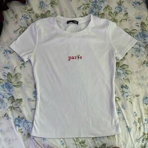 White cotton t-shirt